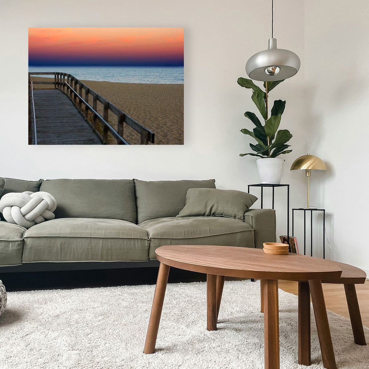 Lake Michigan Sunset Wall Art