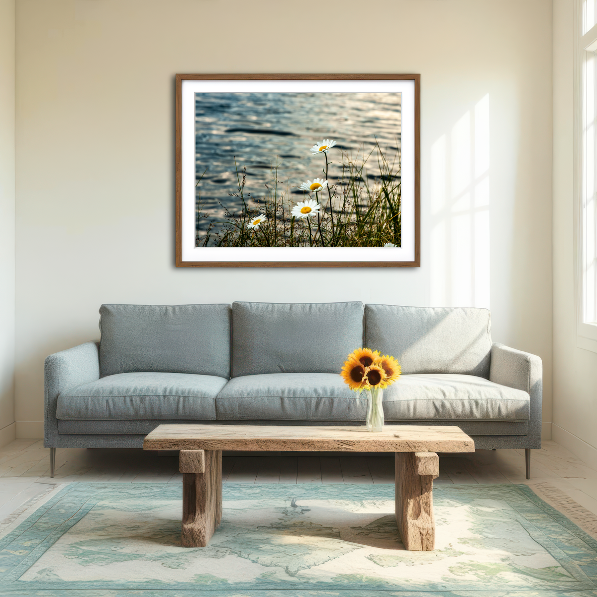 AUTO-MOCKUP ROOM | Lake Flowers Wall Art