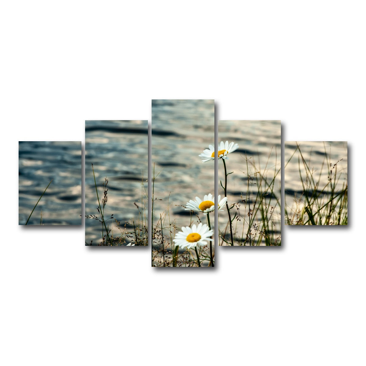 AUTO-MOCKUP WHITE | Lake Flowers | 5 Piece | Gallery Wrap Canvas | group=5_short