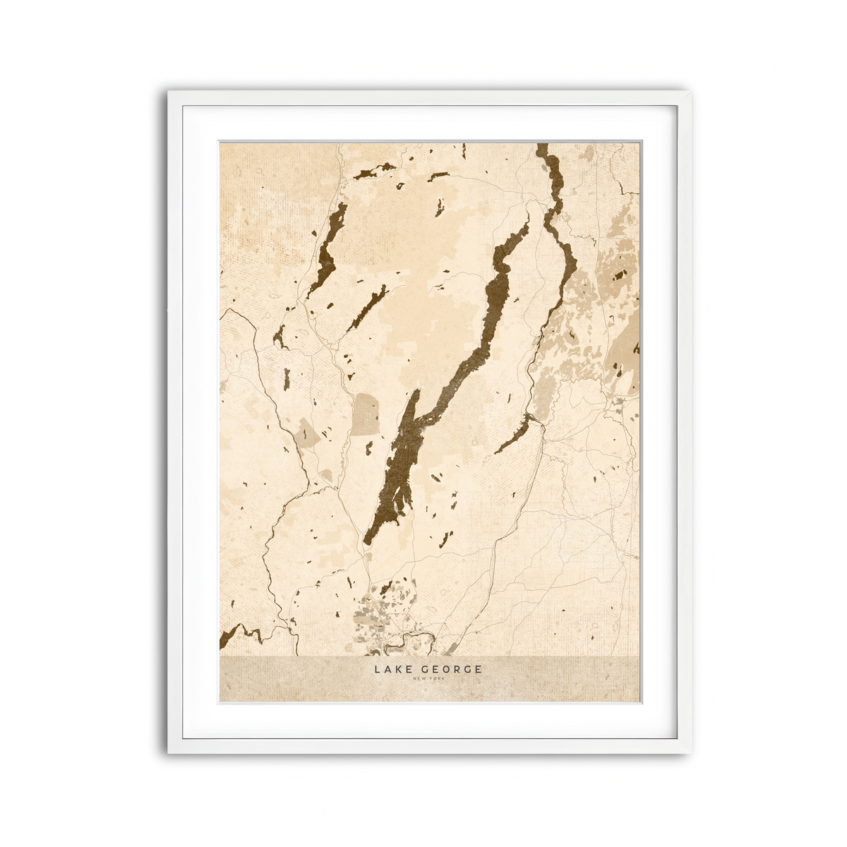 Framed Print 3x4 White