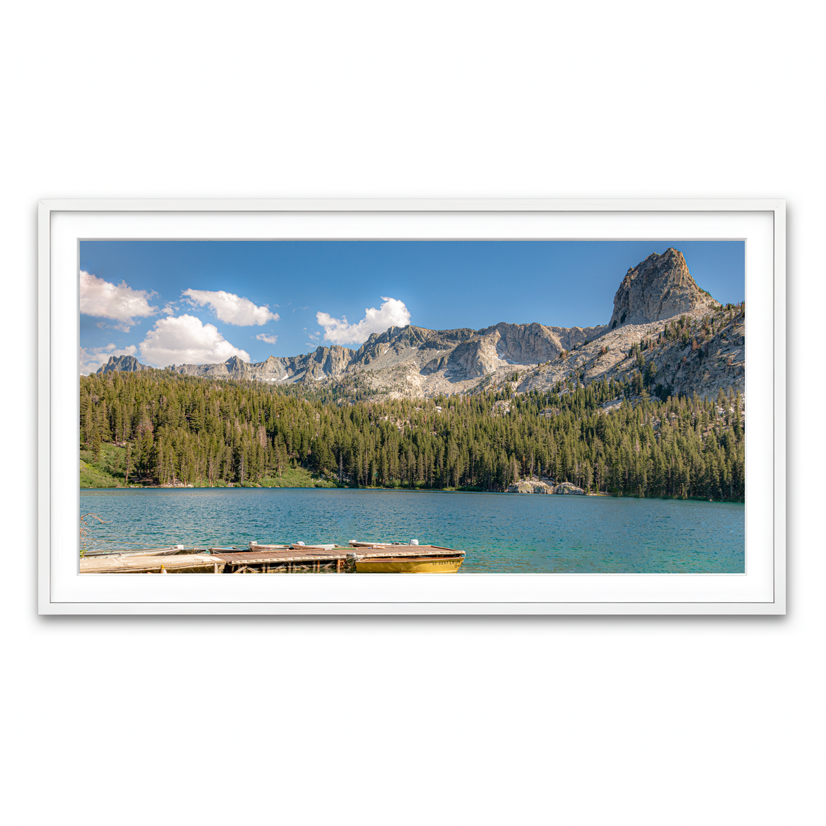 Framed Print 2x1 White