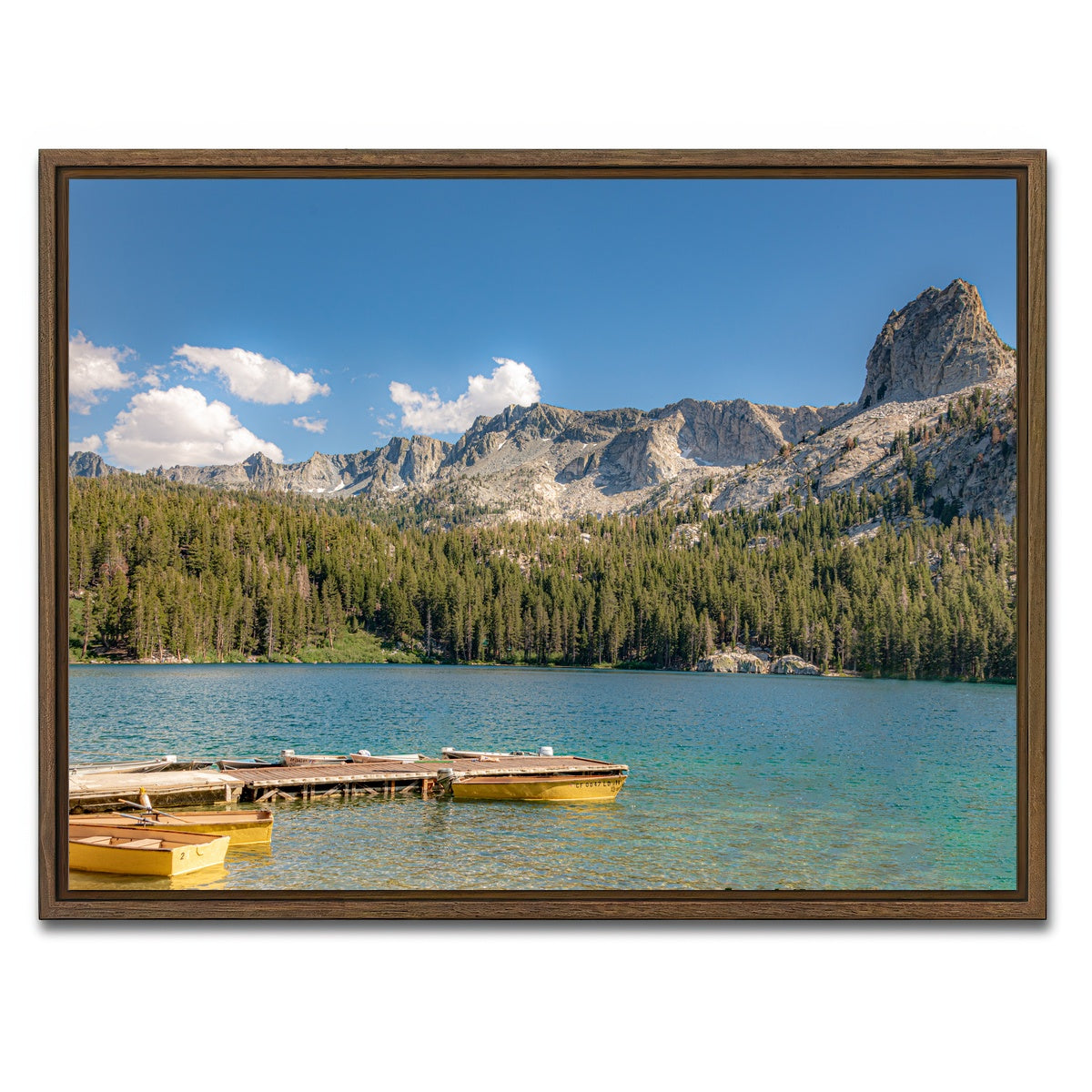 AUTO-MOCKUP WHITE | Lake George | 1 Piece | Walnut Framed Canvas | group=4x3
