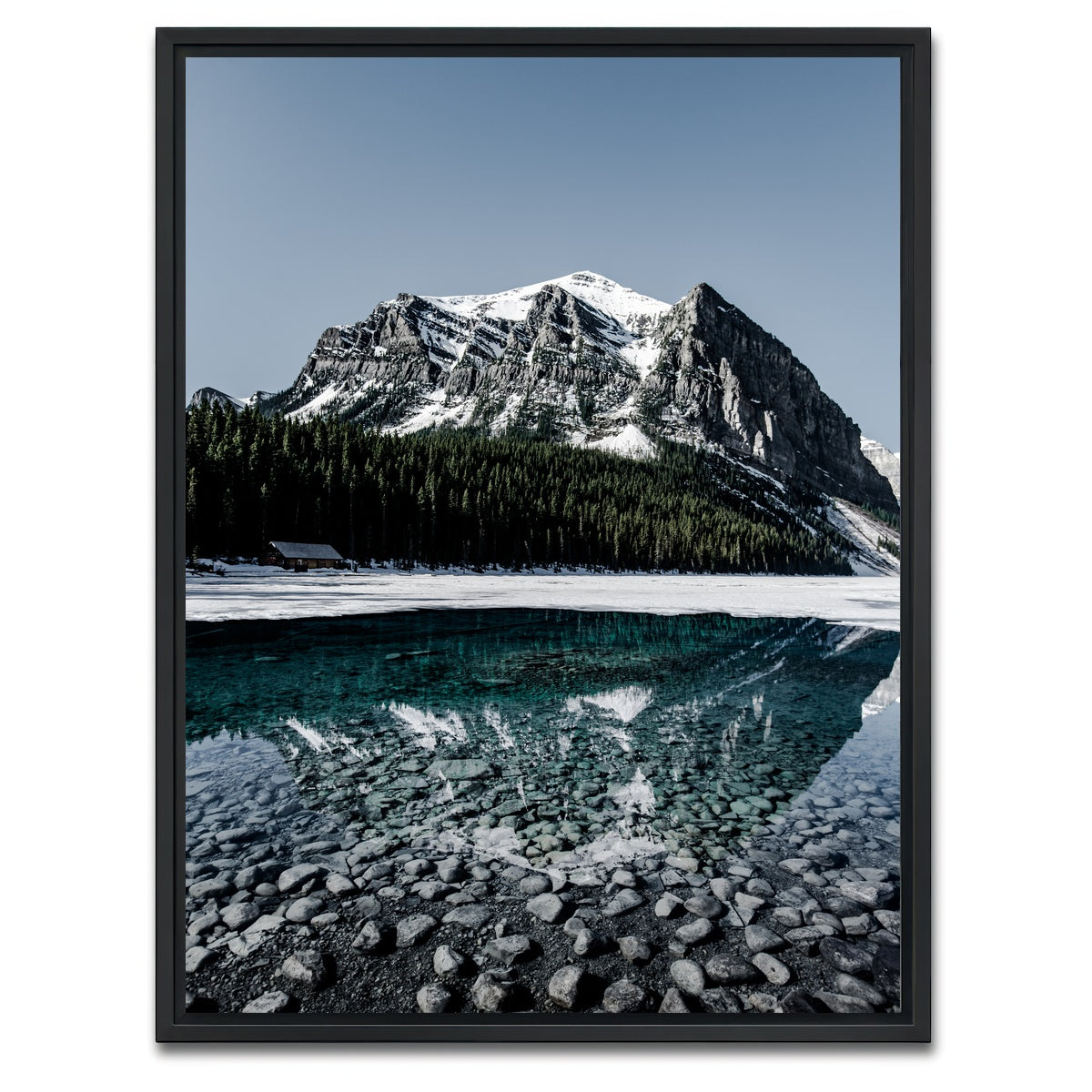 AUTO-MOCKUP WHITE | Lake Louise | 1 Piece | Black Framed Canvas | group=3x4