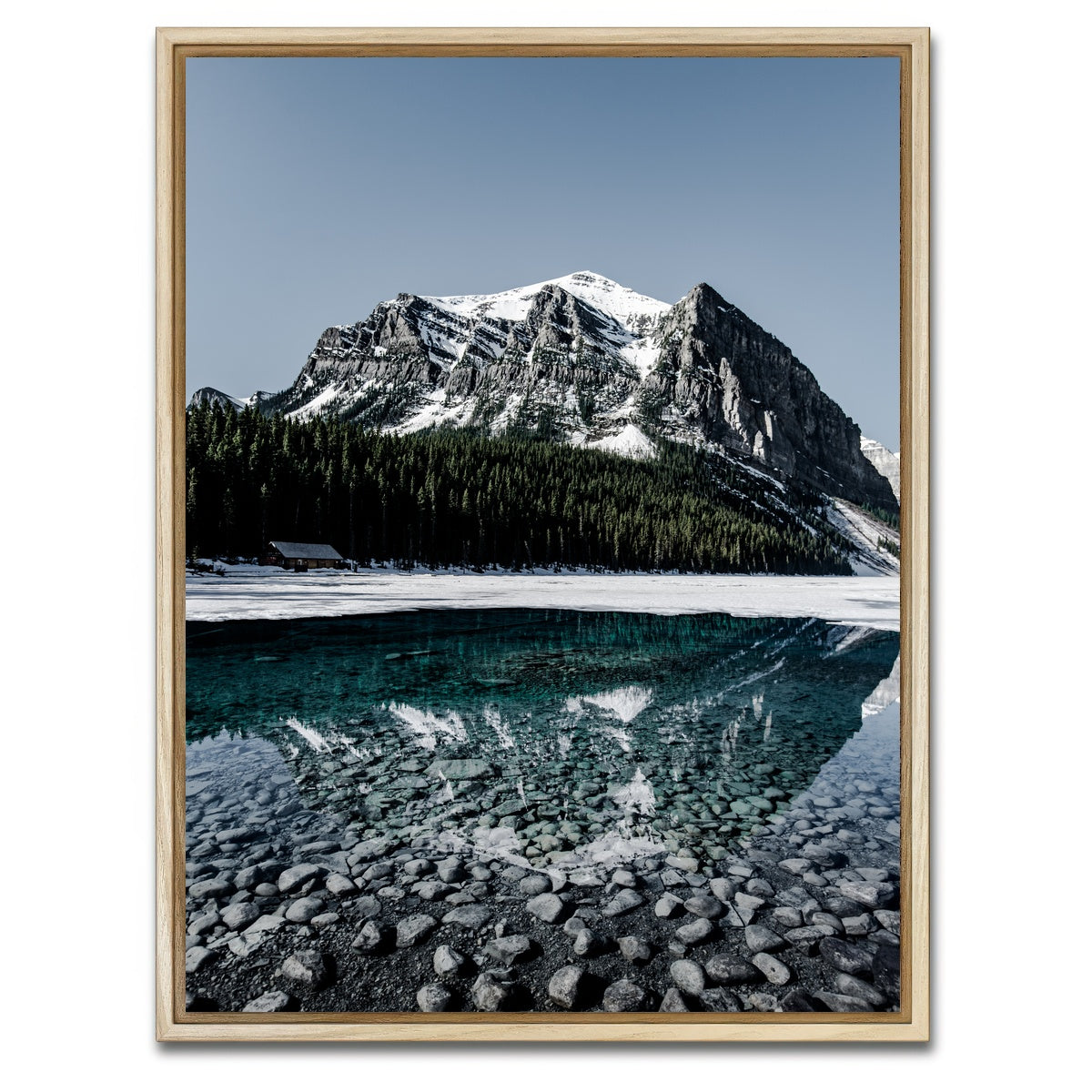 AUTO-MOCKUP WHITE | Lake Louise | 1 Piece | Natural Framed Canvas | group=3x4