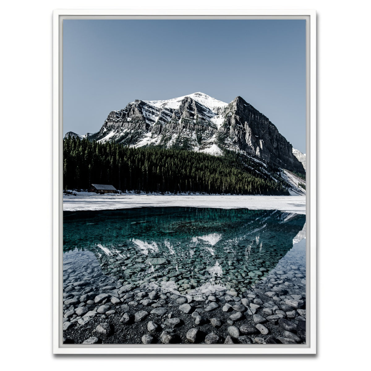 AUTO-MOCKUP WHITE | Lake Louise | 1 Piece | White Framed Canvas | group=3x4
