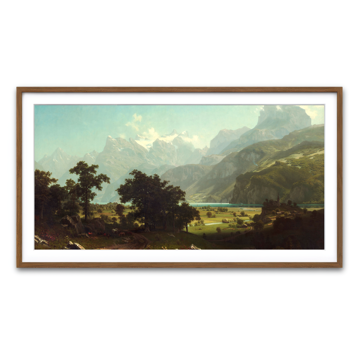 Framed Print 2x1 Walnut
