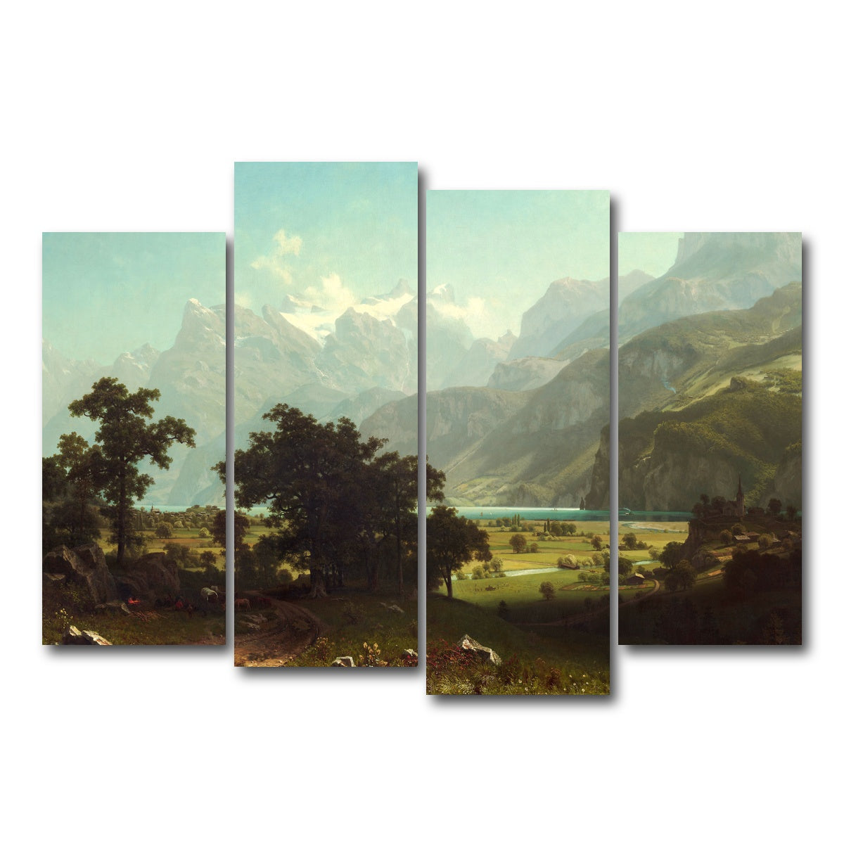 AUTO-MOCKUP WHITE | Lake Lucerne | 4 Piece | Gallery Wrap Canvas | group=4_normal