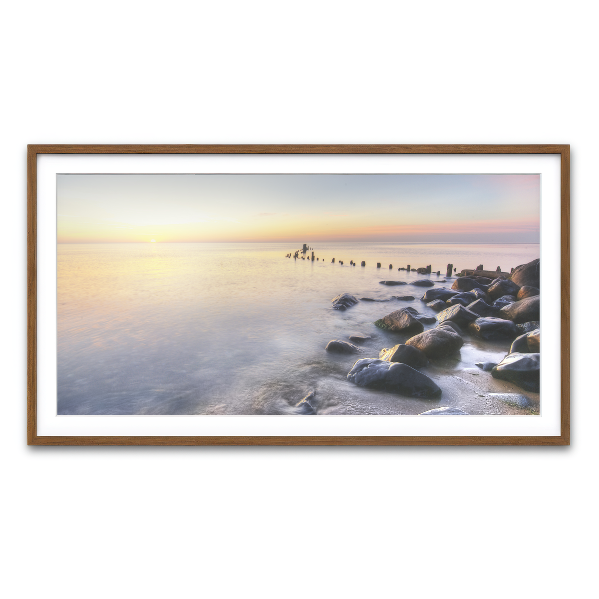 Framed Print 2x1 Walnut