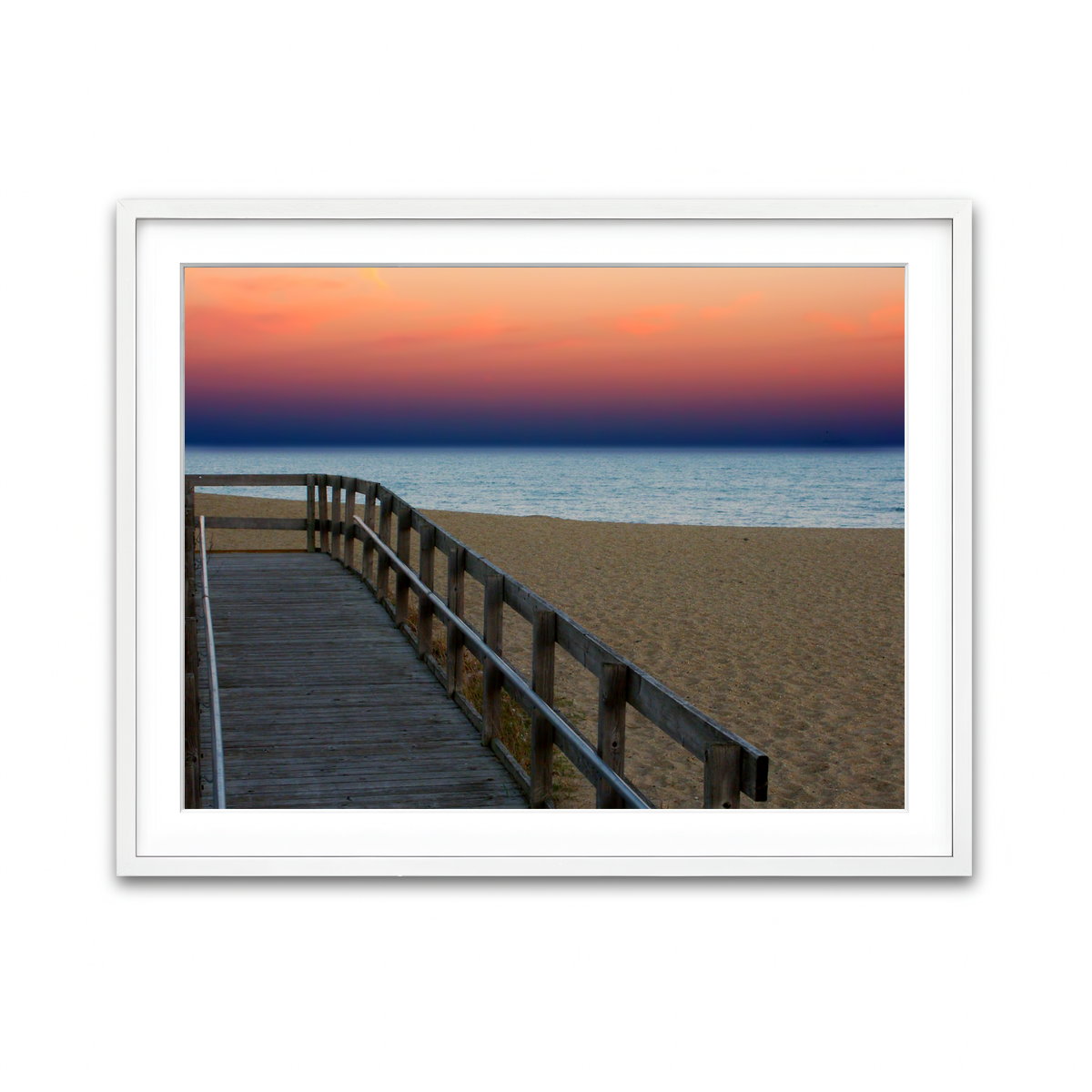 Framed Print 4x3 White