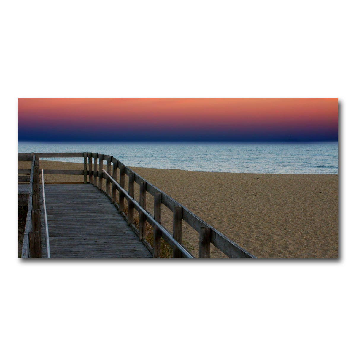 AUTO-MOCKUP WHITE | Lake Michigan sunset | 1 Piece | Gallery Wrap Canvas | group=2x1