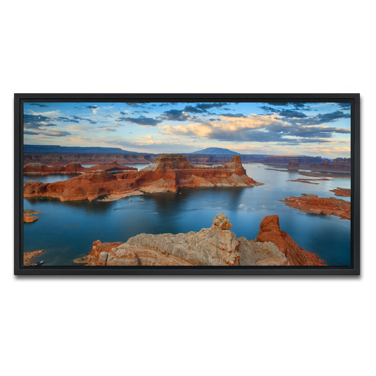 AUTO-MOCKUP WHITE | Lake Powell from Alstrom Point | 1 Piece | Black Framed Canvas | group=2x1