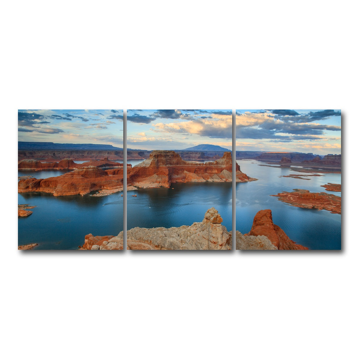AUTO-MOCKUP WHITE | Lake Powell from Alstrom Point | 3 Piece | Gallery Wrap Canvas | group=18x24