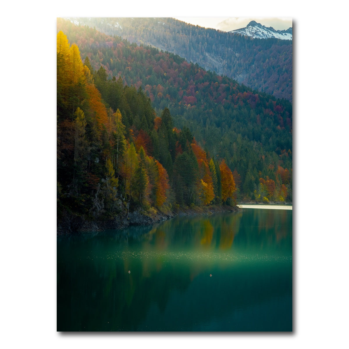 AUTO-MOCKUP WHITE | Lake Sauris Autumn | 1 Piece | Gallery Wrap Canvas | group=3x4