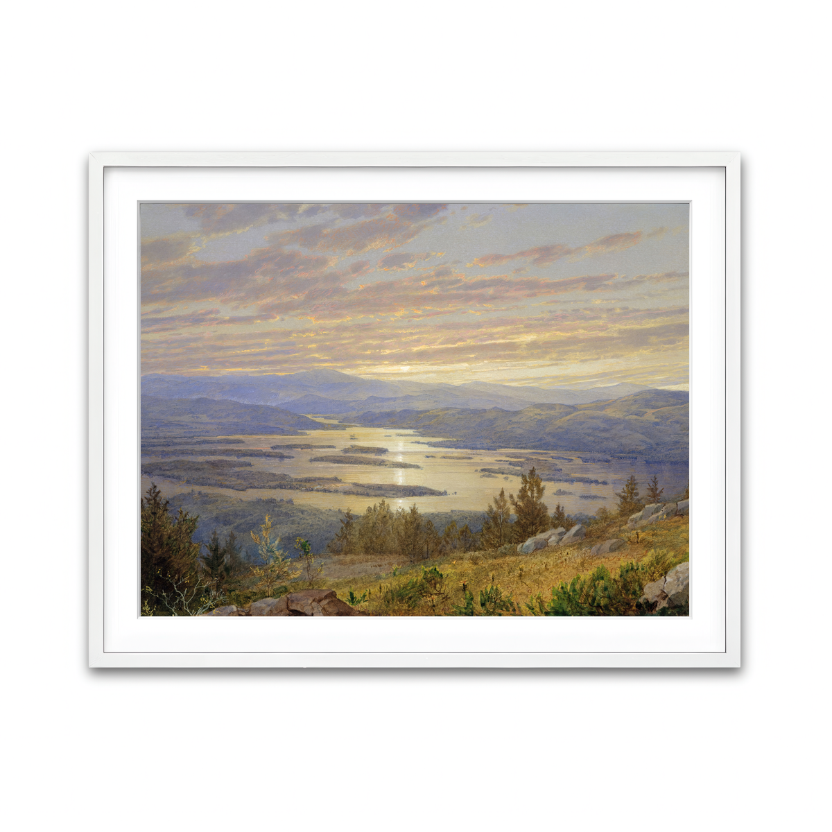 Framed Print 4x3 White