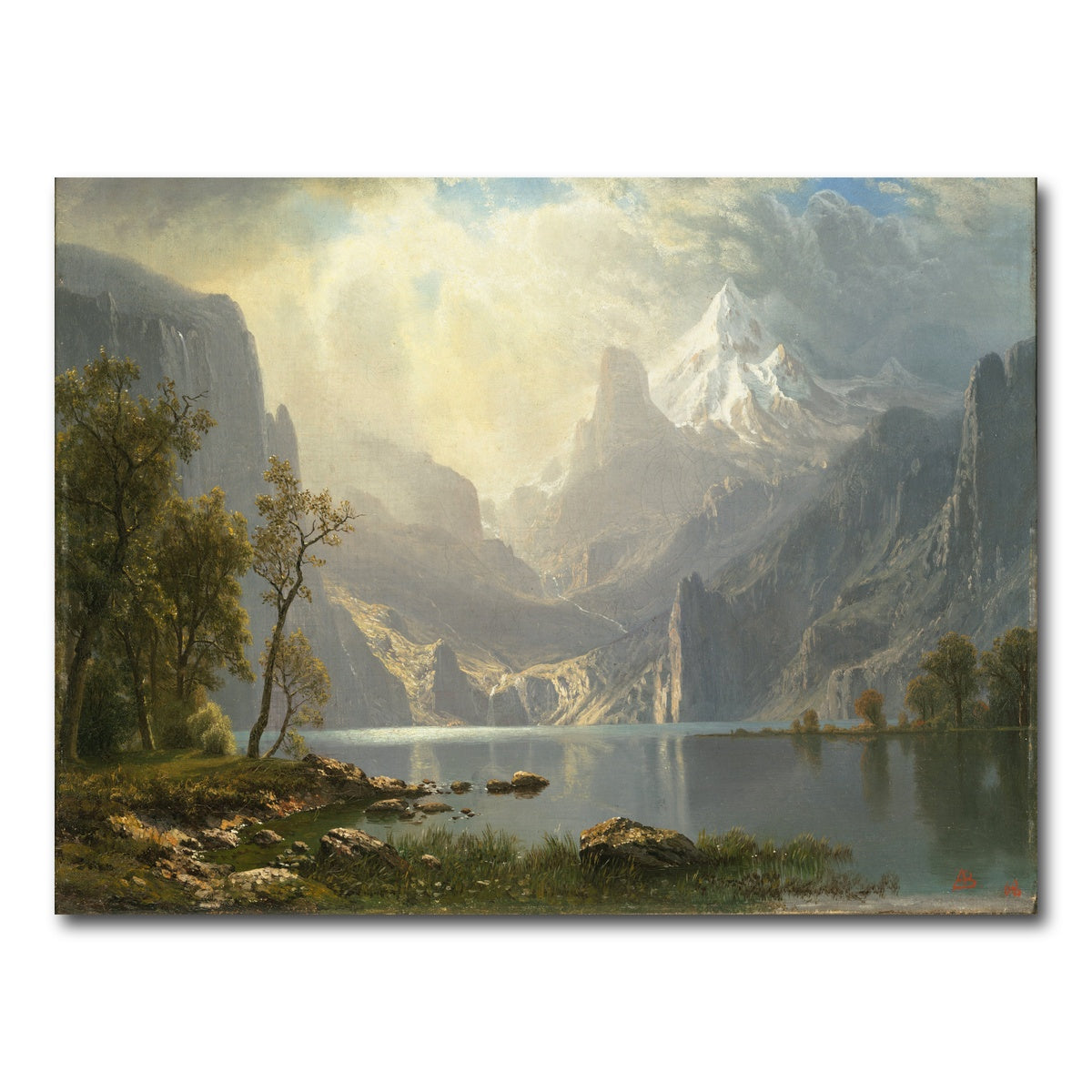 AUTO-MOCKUP WHITE | Lake Tahoe Painting | 1 Piece | Gallery Wrap Canvas | group=4x3