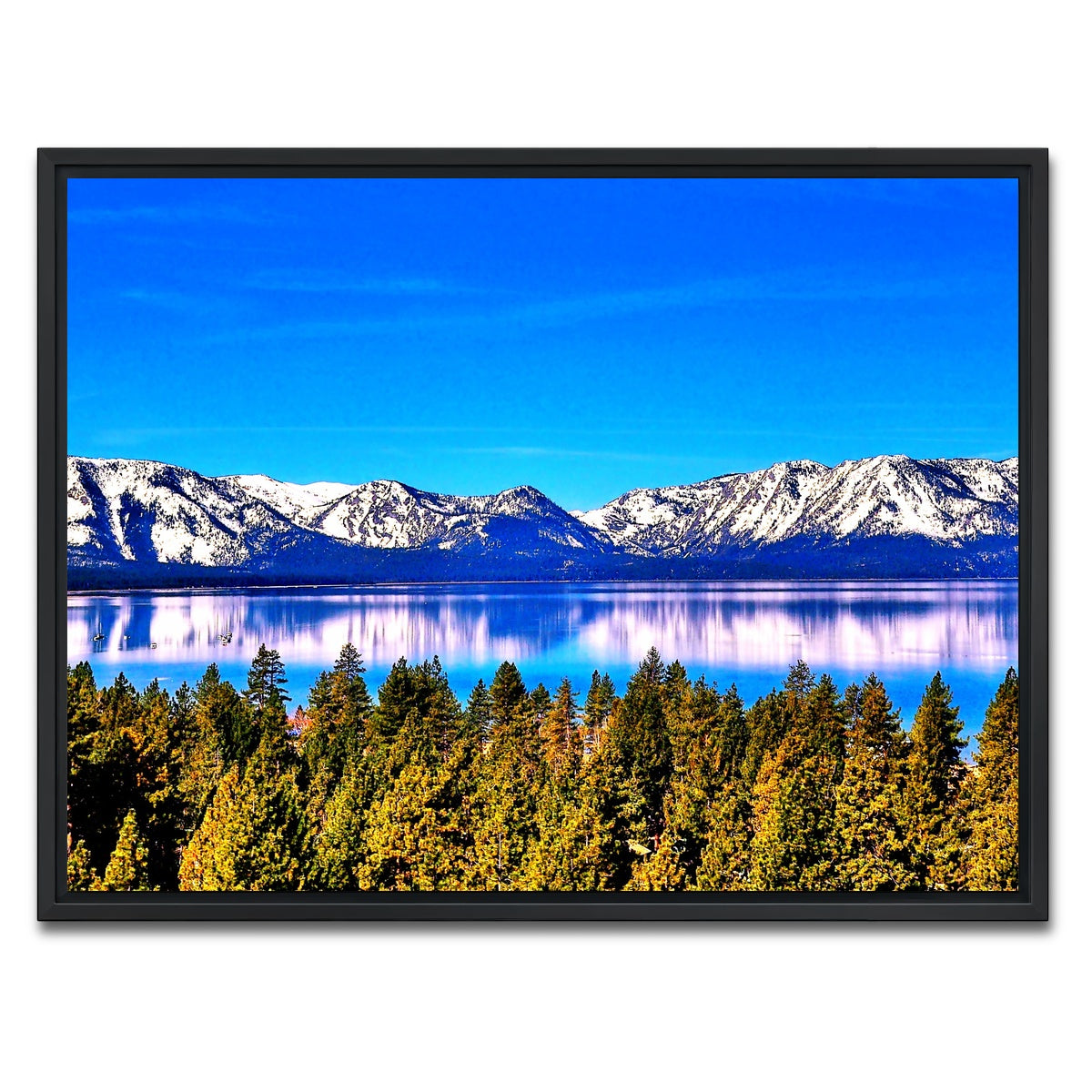 AUTO-MOCKUP WHITE | Lake Tahoe | 1 Piece | Black Framed Canvas | group=4x3