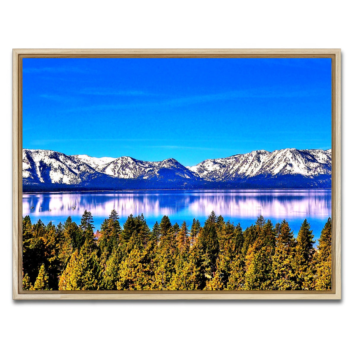 AUTO-MOCKUP WHITE | Lake Tahoe | 1 Piece | Natural Framed Canvas | group=4x3