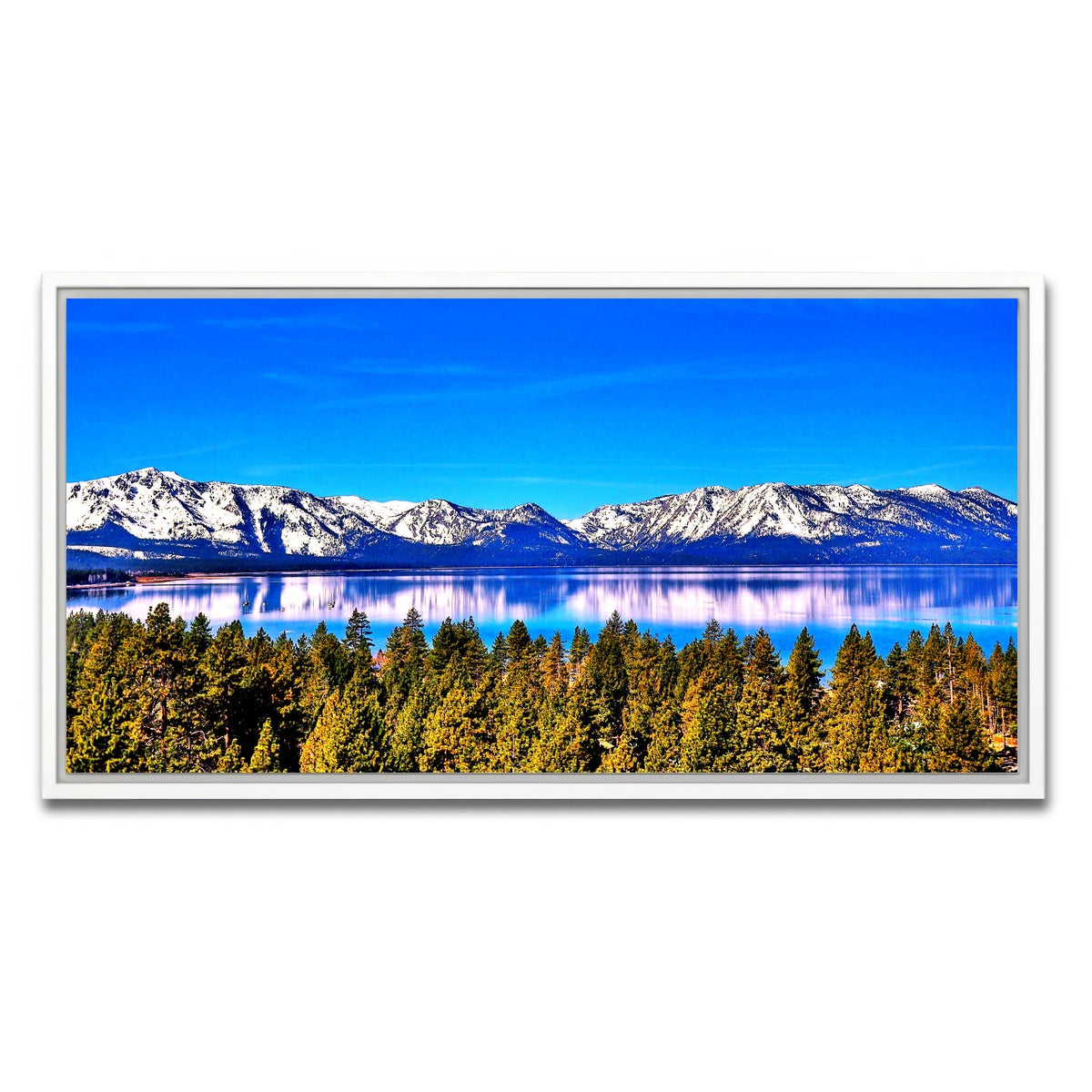 AUTO-MOCKUP WHITE | Lake Tahoe | 1 Piece | White Framed Canvas | group=2x1
