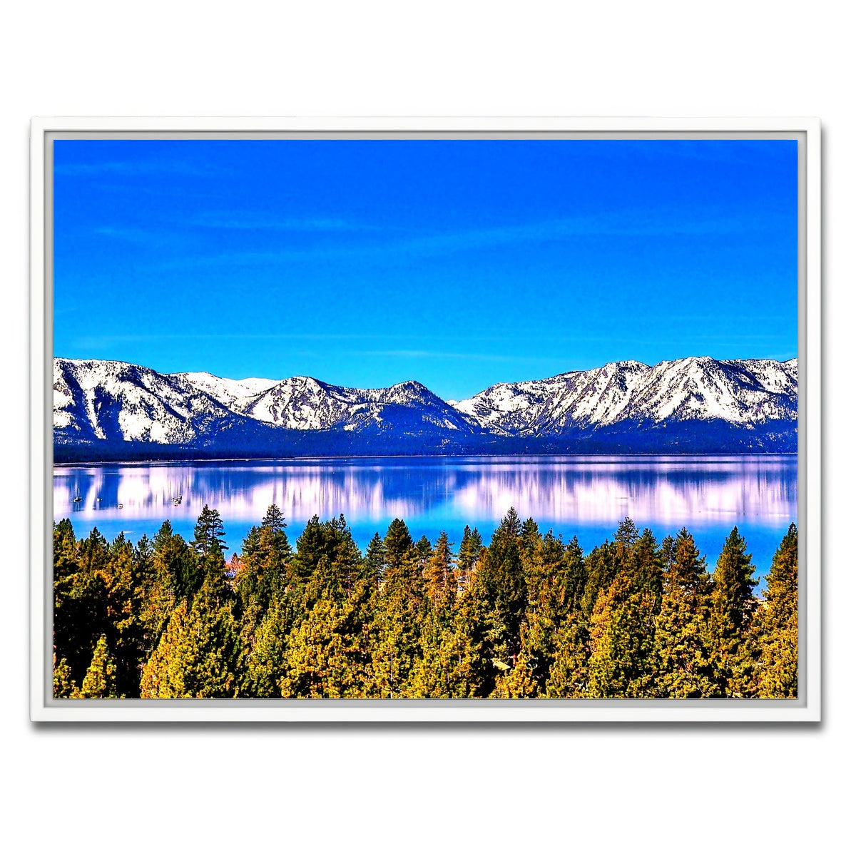 AUTO-MOCKUP WHITE | Lake Tahoe | 1 Piece | White Framed Canvas | group=4x3