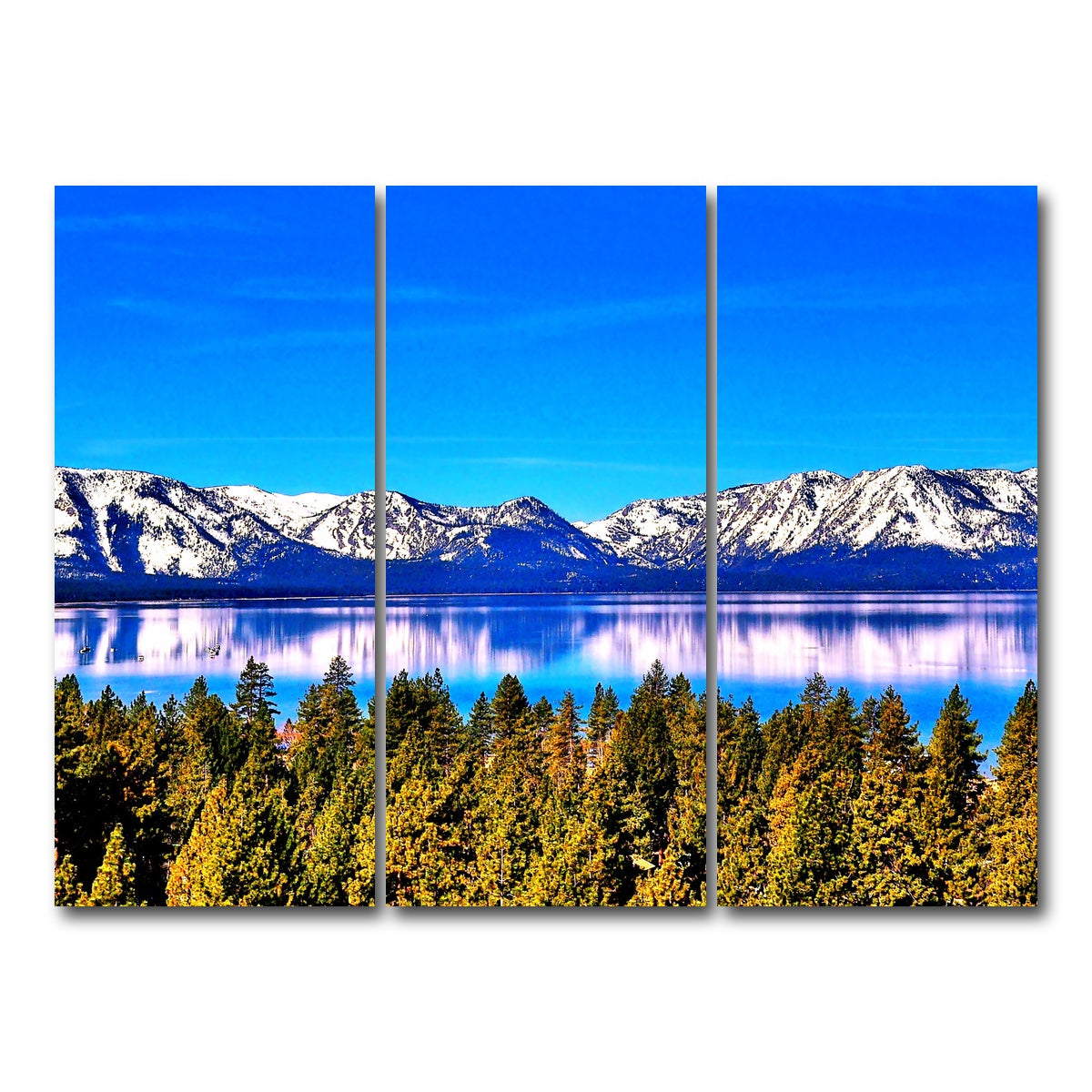 AUTO-MOCKUP WHITE | Lake Tahoe | 3 Piece | Gallery Wrap Canvas | group=8x18