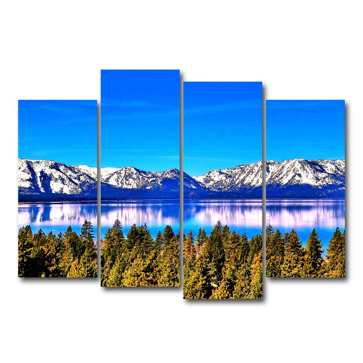 AUTO-MOCKUP WHITE | Lake Tahoe | 4 Piece | Gallery Wrap Canvas | group=4_normal
