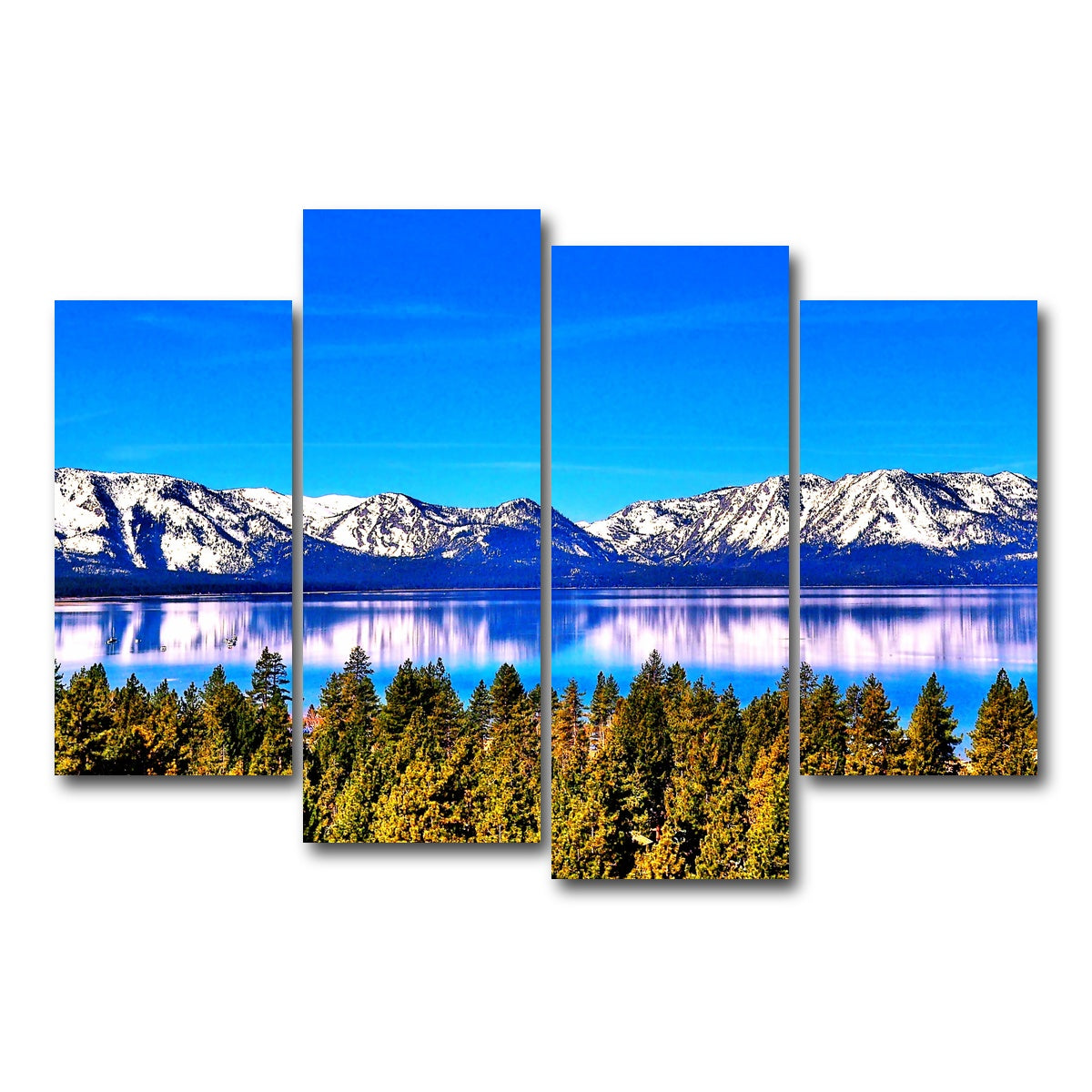 AUTO-MOCKUP WHITE | Lake Tahoe | 4 Piece | Gallery Wrap Canvas | group=4_short