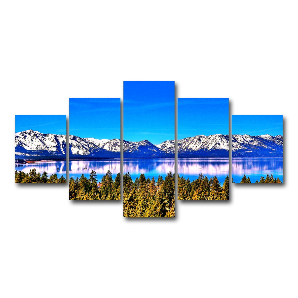 AUTO-MOCKUP WHITE | Lake Tahoe | 5 Piece | Gallery Wrap Canvas | group=5_short