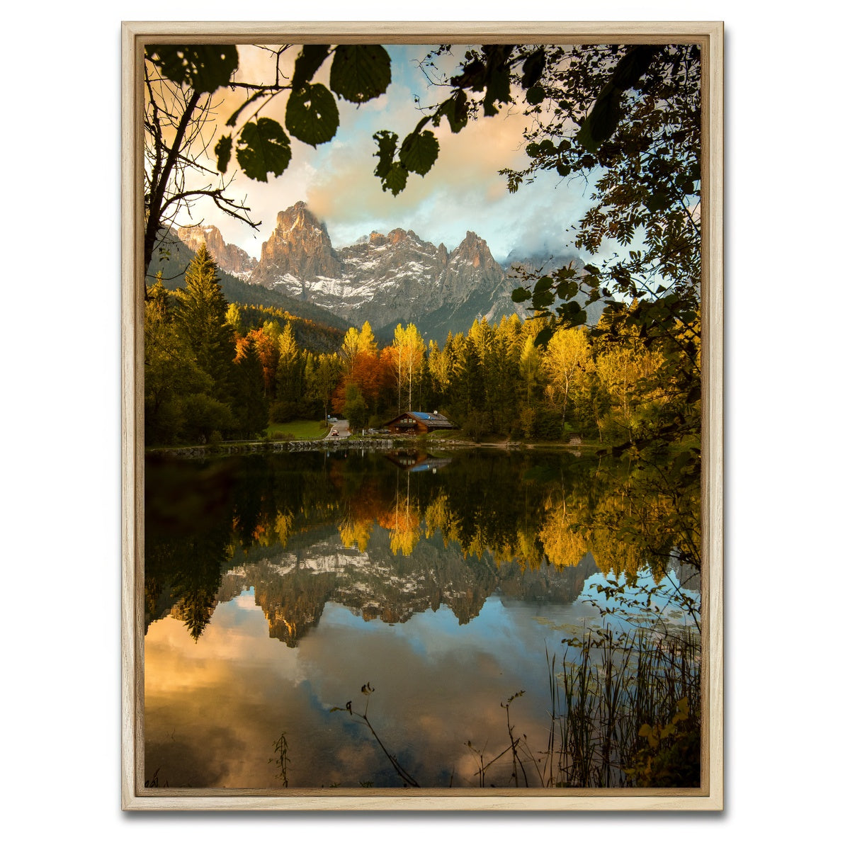 AUTO-MOCKUP WHITE | Lake Welsperg | 1 Piece | Natural Framed Canvas | group=3x4