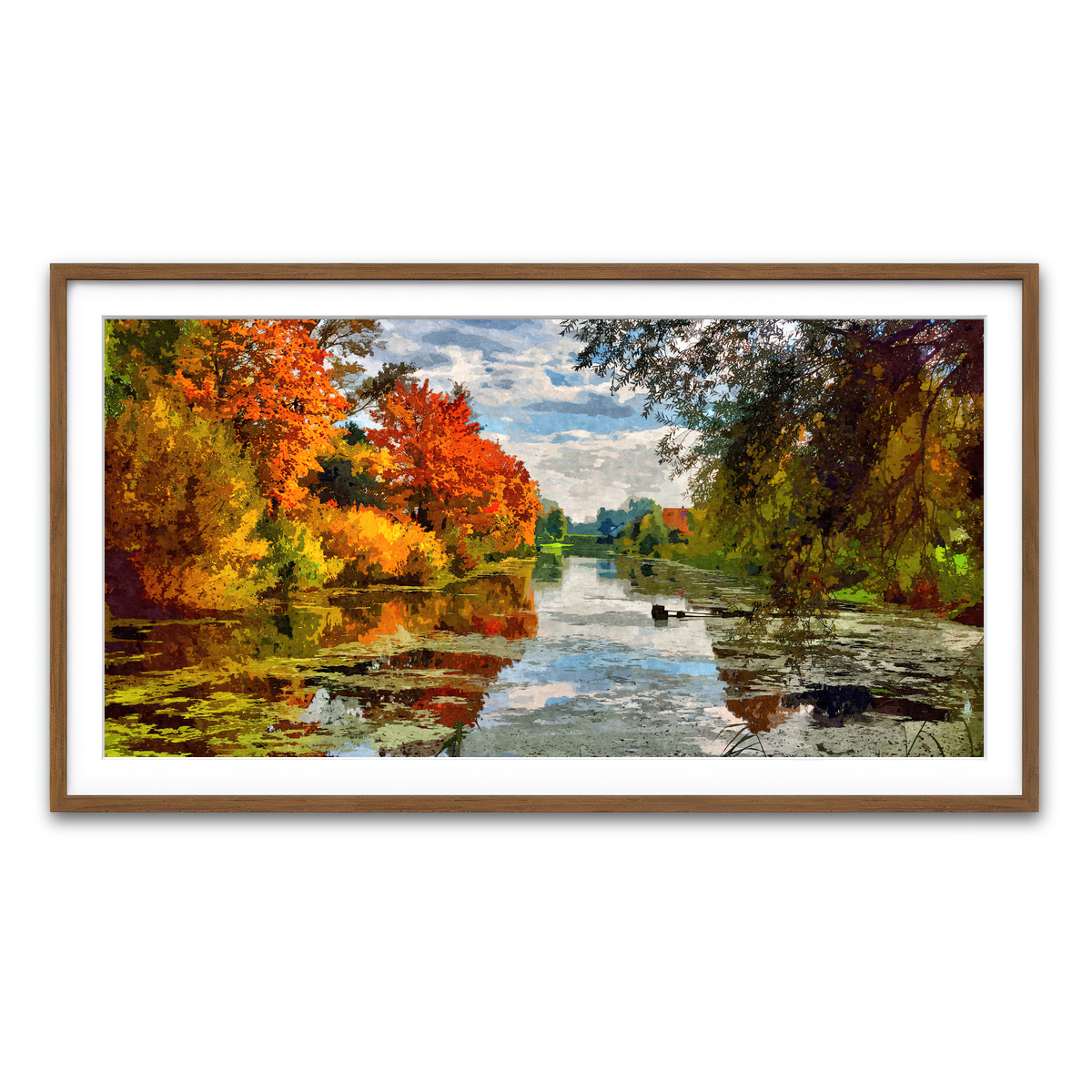 Framed Print 2x1 Walnut