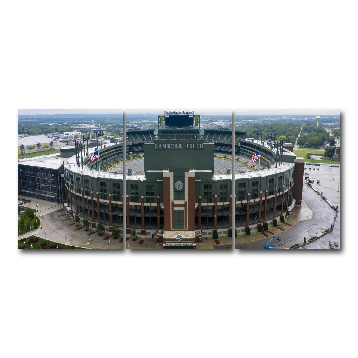 AUTO-MOCKUP WHITE | Lambeau Field | 3 Piece | Gallery Wrap Canvas | group=18x24