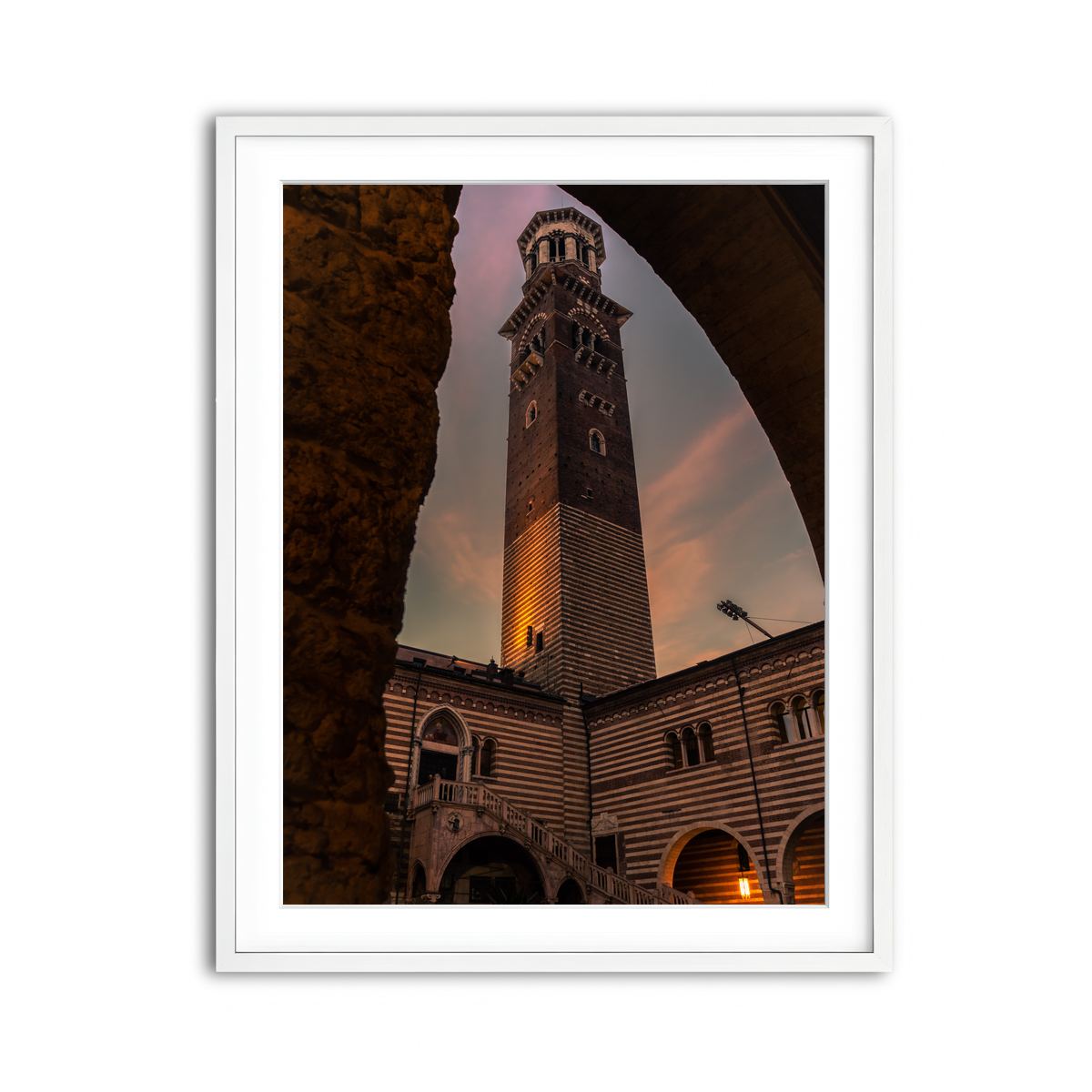 Framed Print 3x4 White