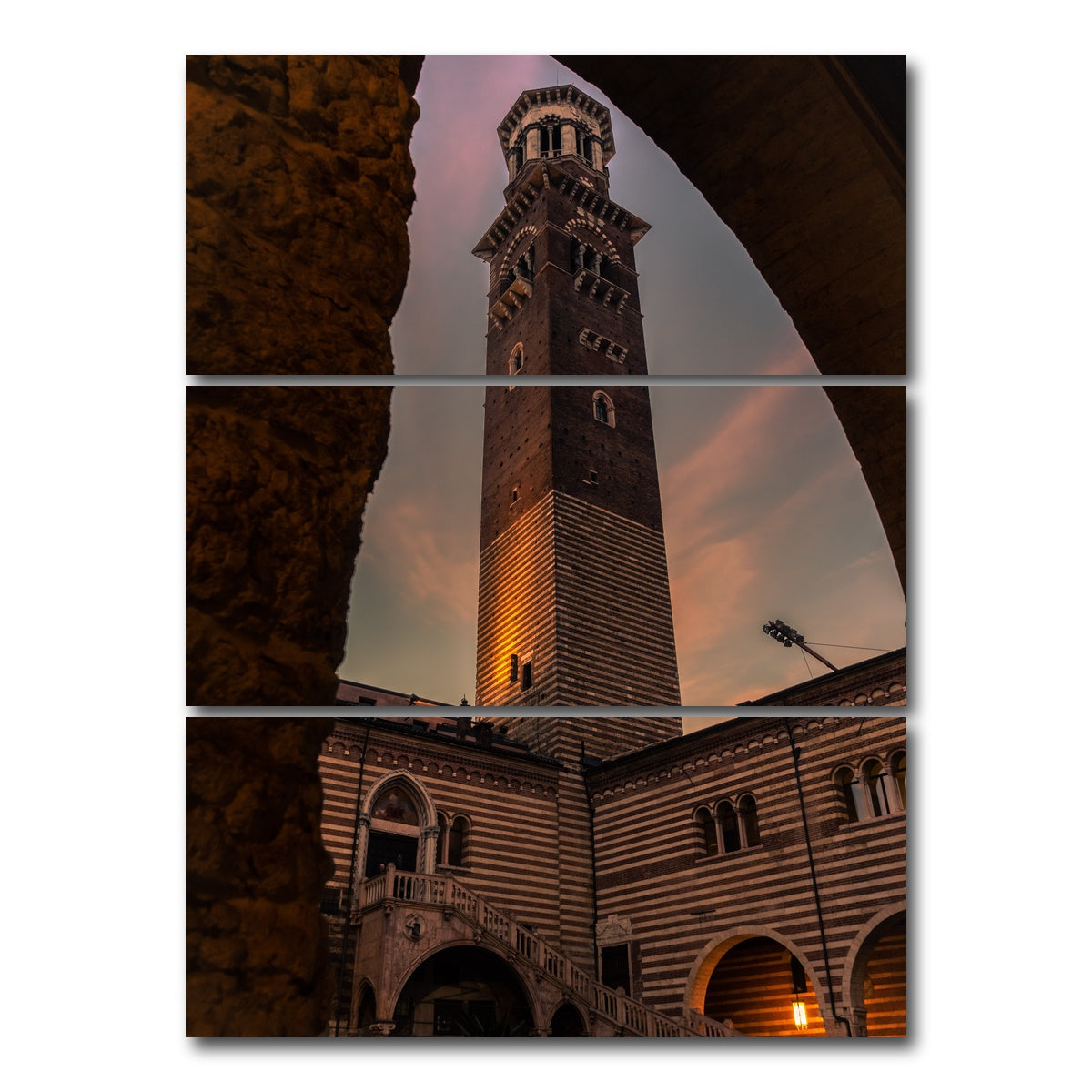 AUTO-MOCKUP WHITE | Lamberti Tower | 3 Piece | Gallery Wrap Canvas | group=8x18_stacked