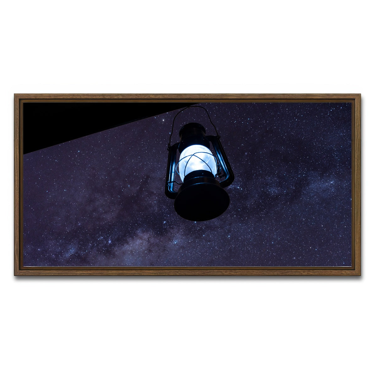 AUTO-MOCKUP WHITE | Lamp and Sky | 1 Piece | Walnut Framed Canvas | group=2x1