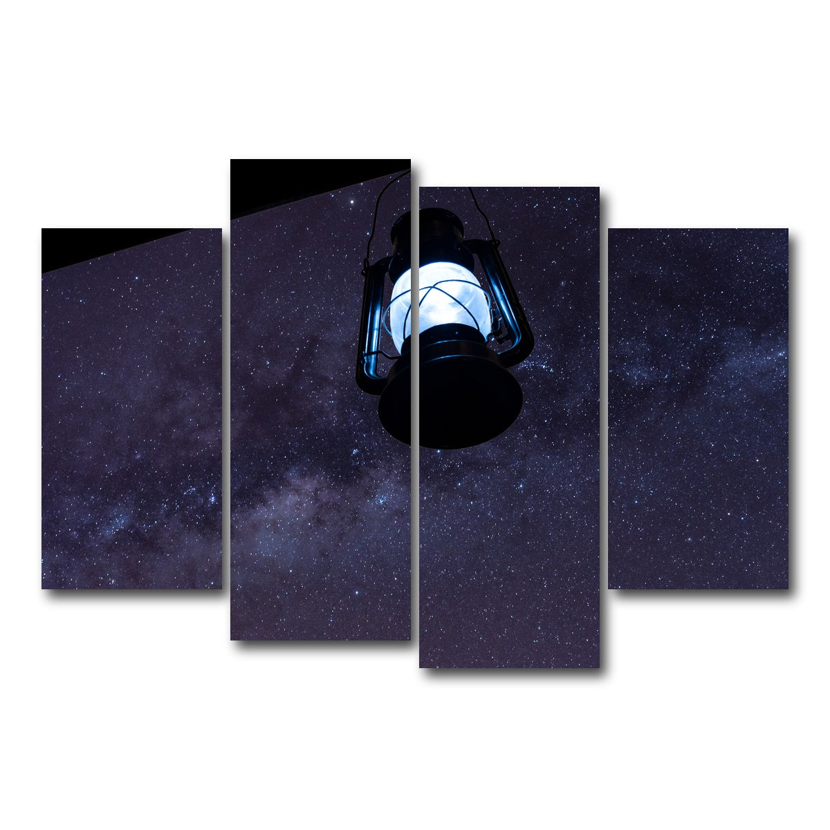 AUTO-MOCKUP WHITE | Lamp and Sky | 4 Piece | Gallery Wrap Canvas | group=4_short