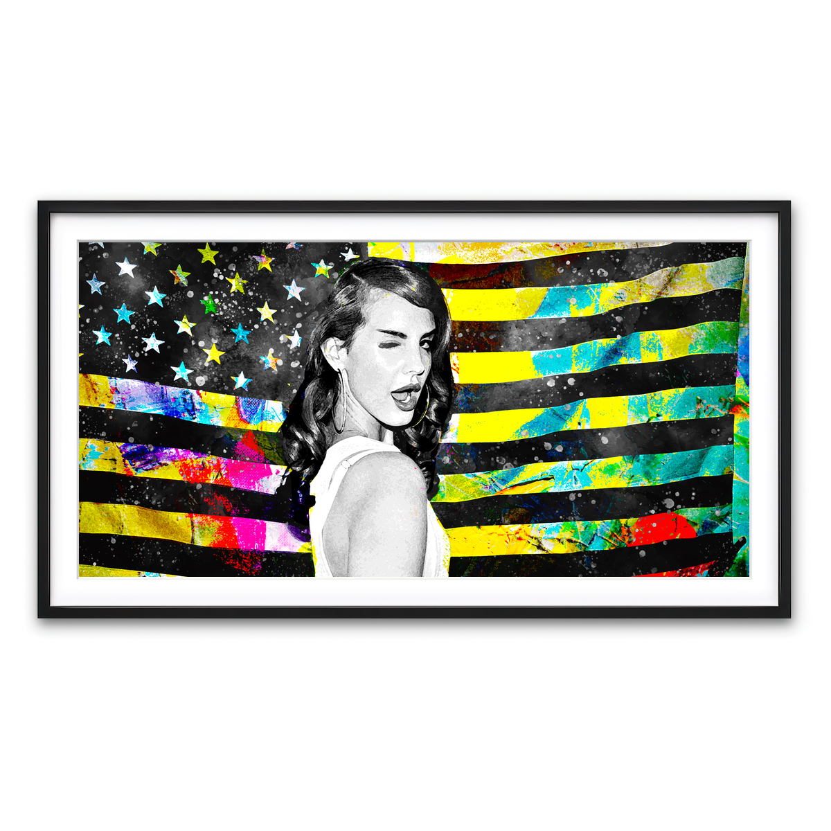 Framed Print 2x1 Black