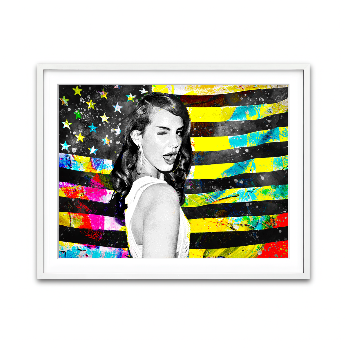 Framed Print 4x3 White