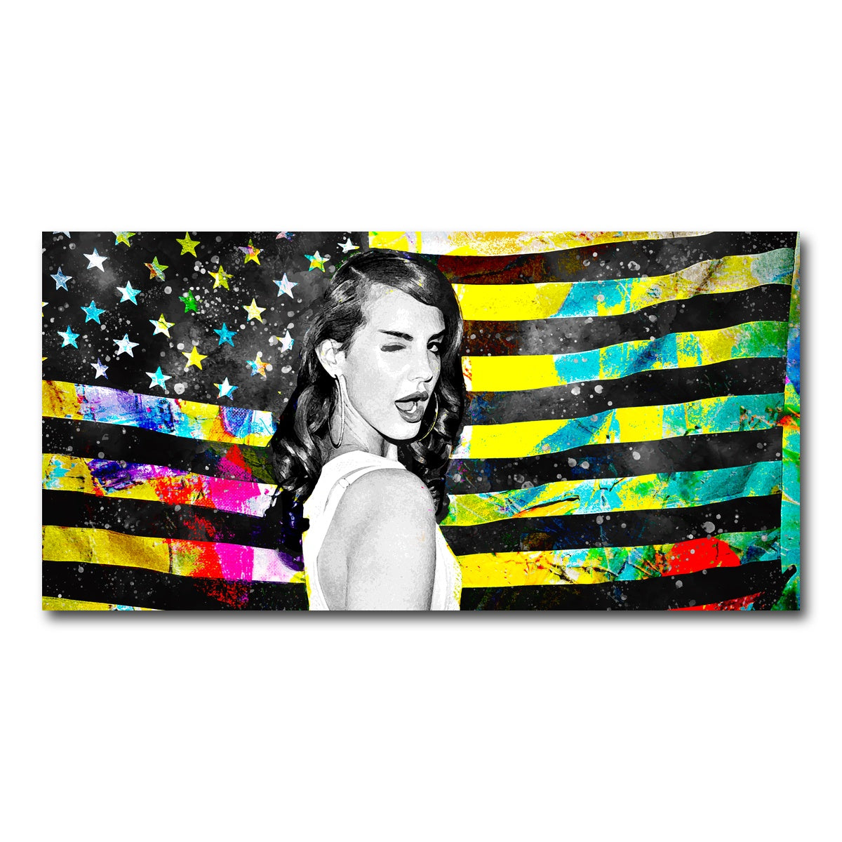 AUTO-MOCKUP WHITE | Lana Del Rey | 1 Piece | Gallery Wrap Canvas | group=2x1