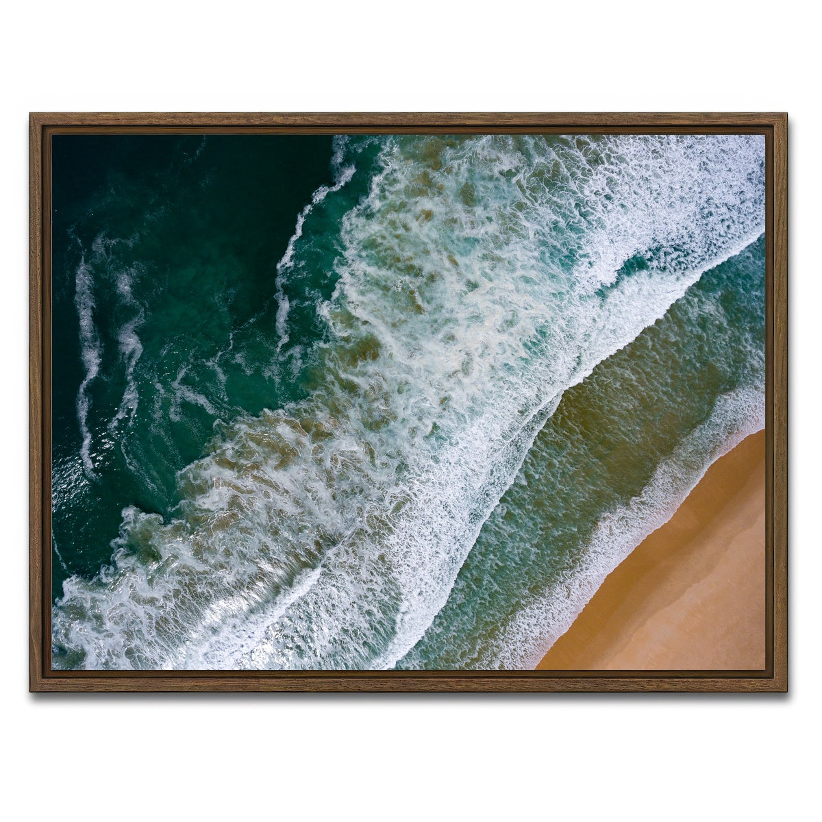 AUTO-MOCKUP WHITE | Land And Sea | 1 Piece | Walnut Framed Canvas | group=4x3