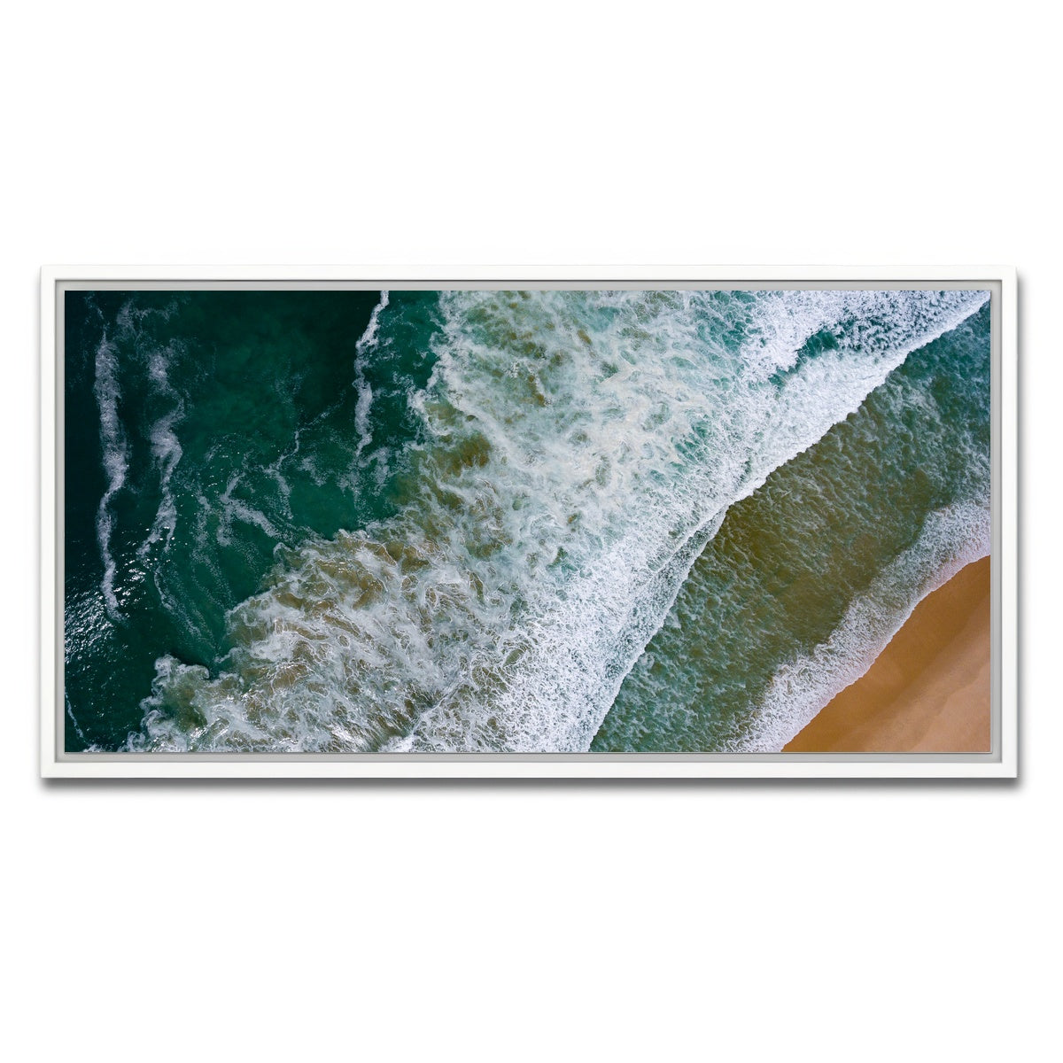AUTO-MOCKUP WHITE | Land And Sea | 1 Piece | White Framed Canvas | group=2x1