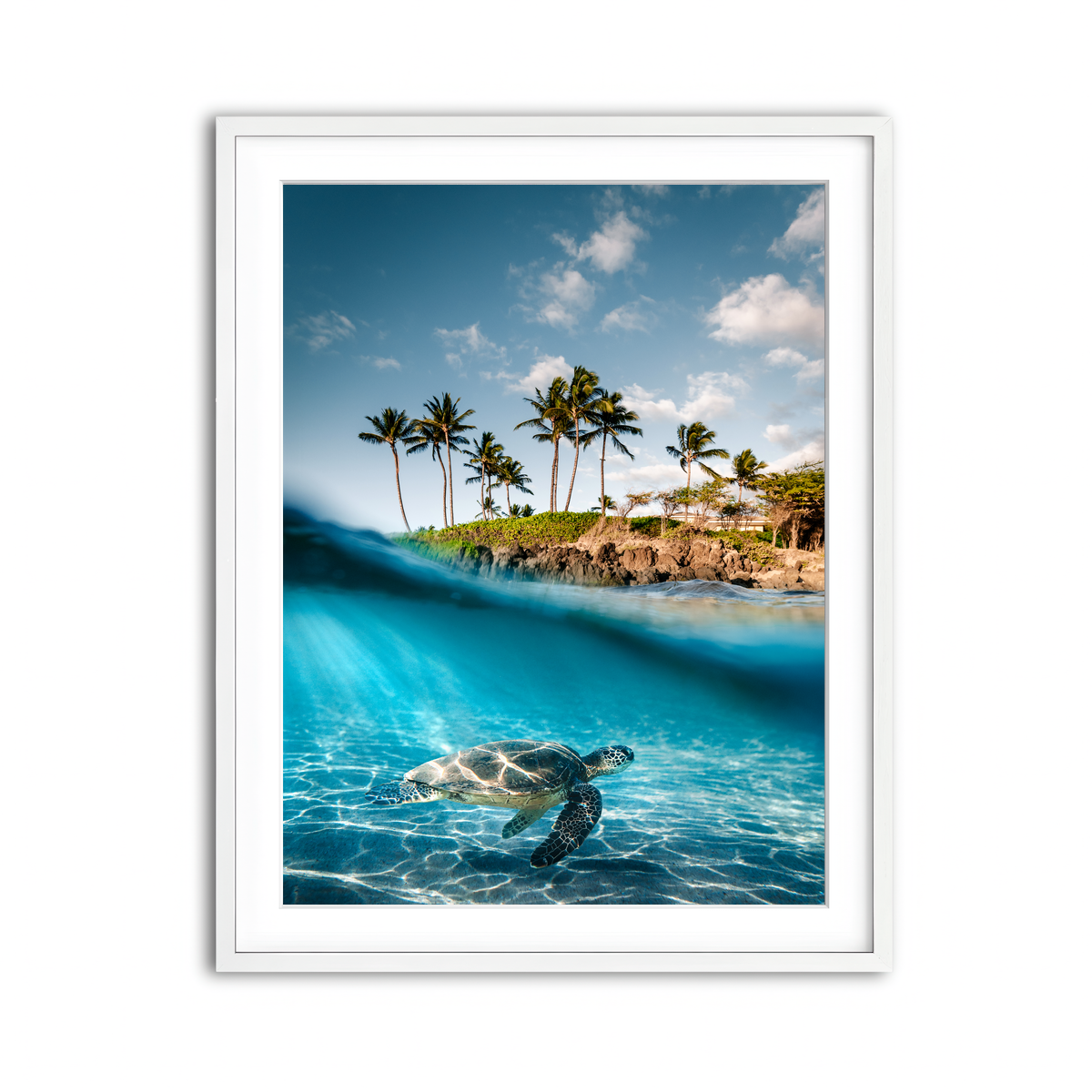 Framed Print 3x4 White