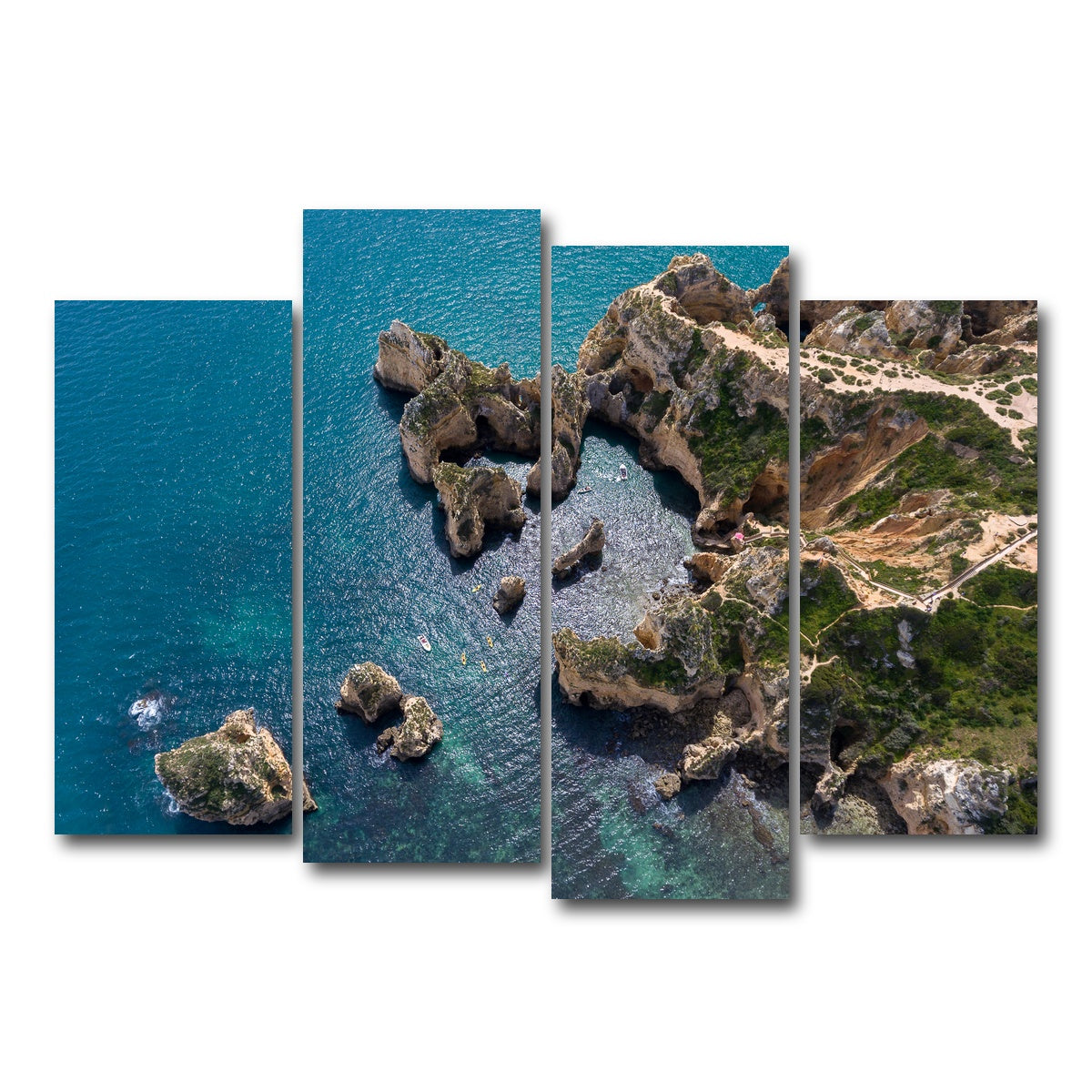 AUTO-MOCKUP WHITE | Lands End | 4 Piece | Gallery Wrap Canvas | group=4_normal
