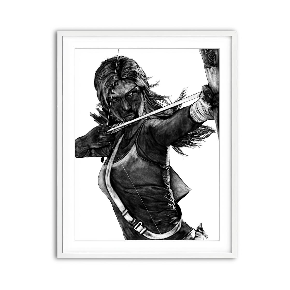 Framed Print 3x4 White