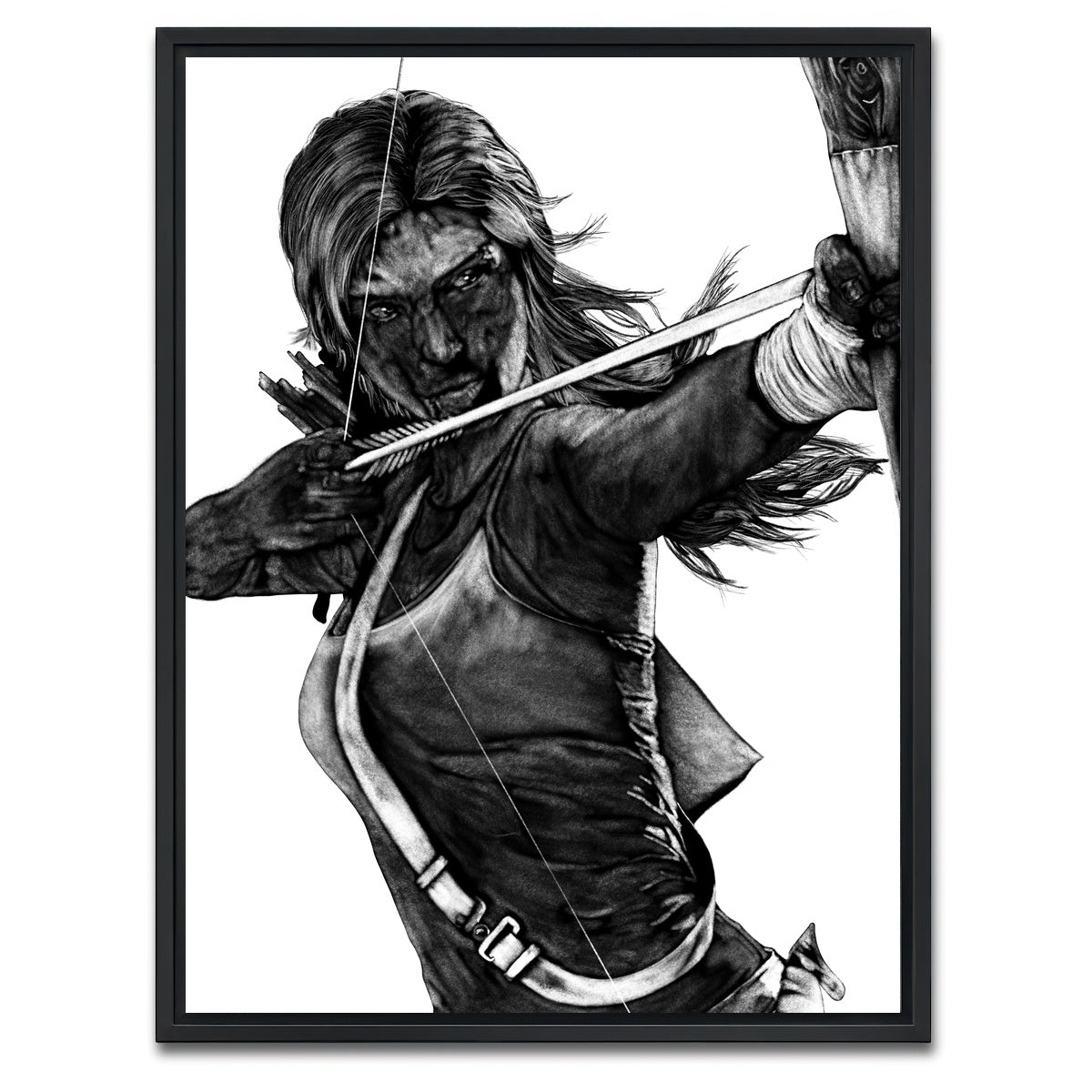 AUTO-MOCKUP WHITE | Lara 2 | 1 Piece | Black Framed Canvas | group=3x4