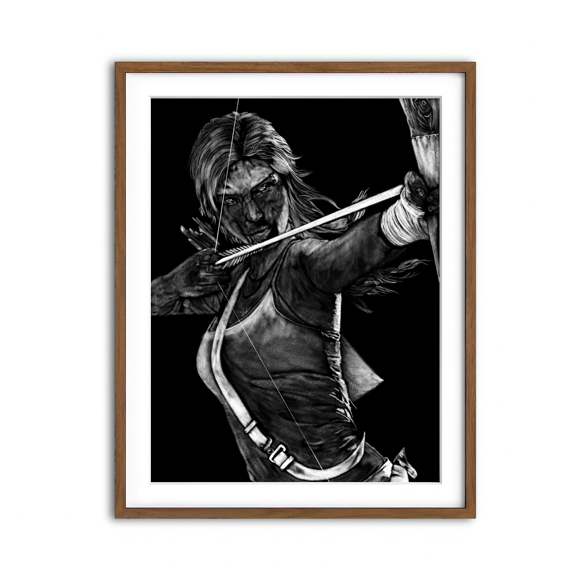 Framed Print 3x4 Walnut