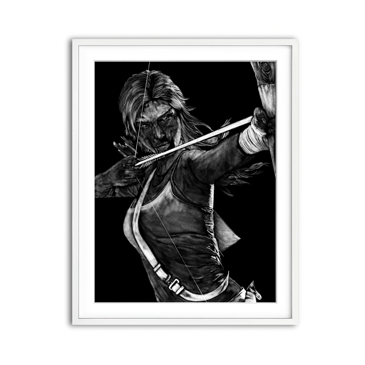 Framed Print 3x4 White