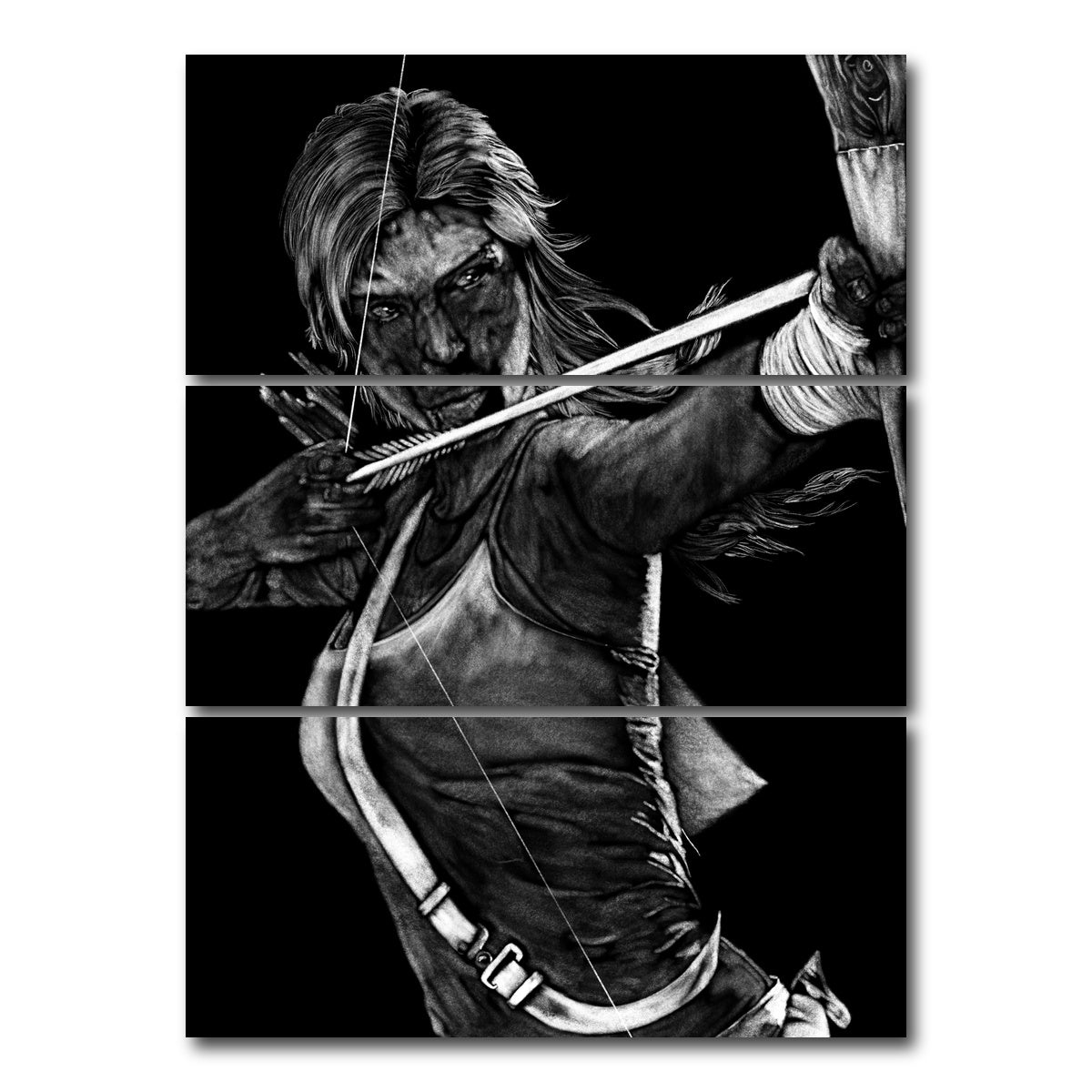 AUTO-MOCKUP WHITE | Lara | 3 Piece | Gallery Wrap Canvas | group=8x18_stacked