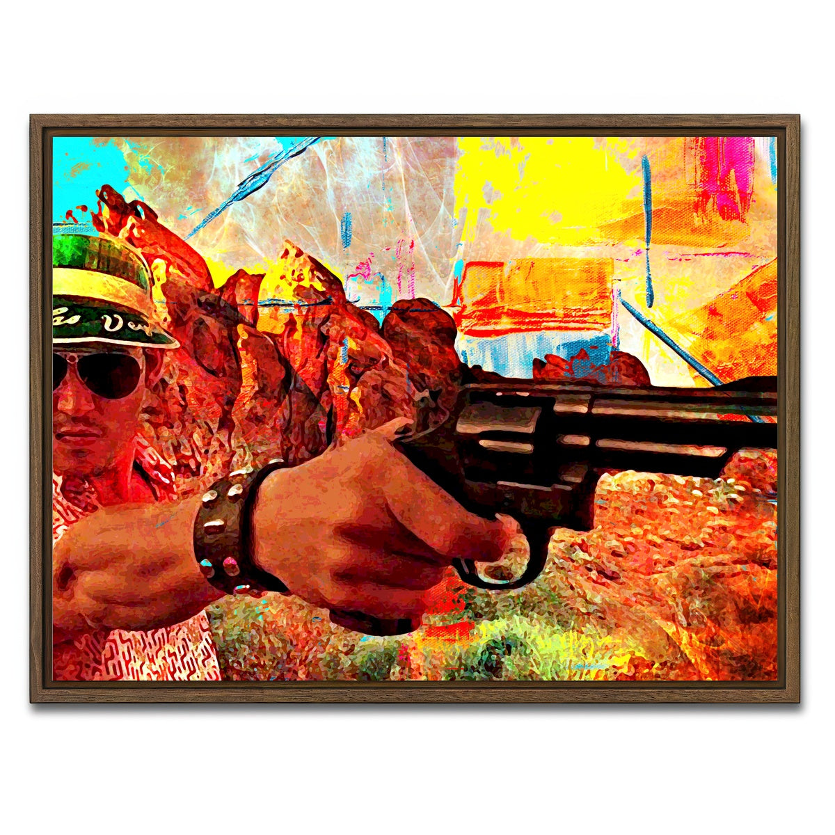 AUTO-MOCKUP WHITE | Las Vegas Trip | 1 Piece | Walnut Framed Canvas | group=4x3