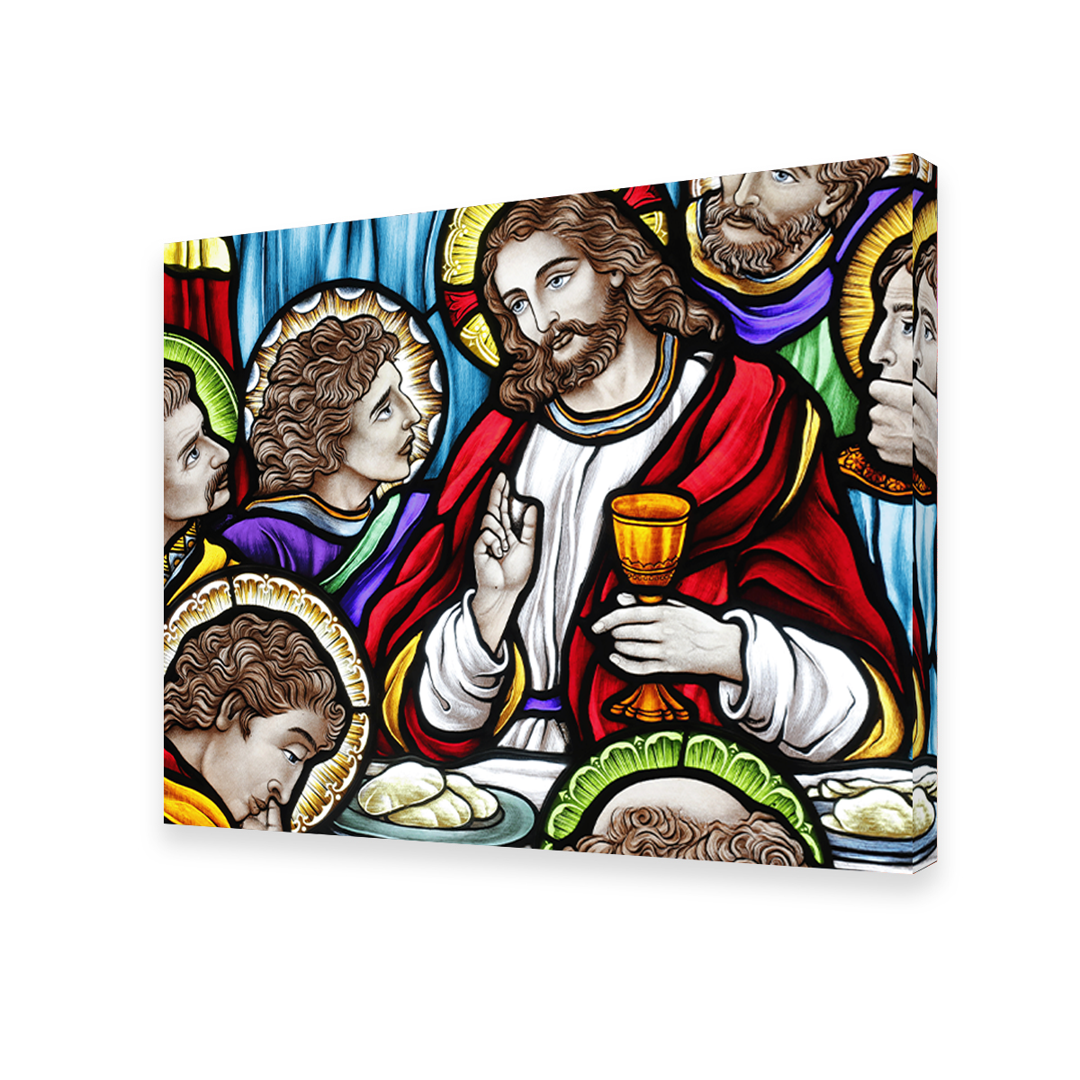 Last Supper Stained Glass Wall Art