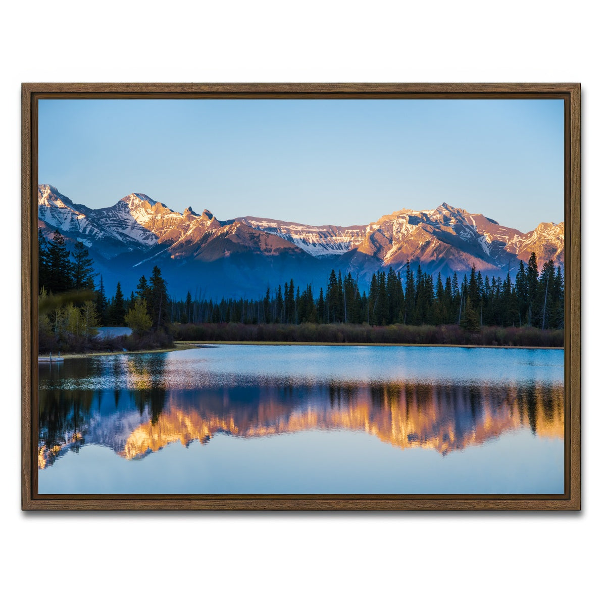 AUTO-MOCKUP WHITE | Last Light | 1 Piece | Walnut Framed Canvas | group=4x3