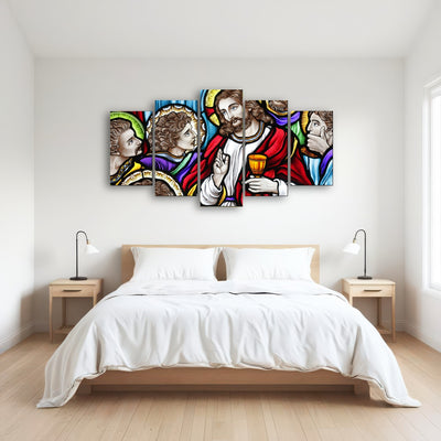 AUTO-MOCKUP ROOM | Last Supper Stained Glass